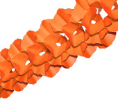 Papiergirlande gross orange Ø25cm,10m,schwer...