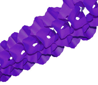 Papiergirlande gross violett Ø25cm,10m,schwer entflammbar