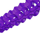Papiergirlande gross violett Ø25cm,10m,schwer...