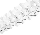 Papiergirlande gross weiss Ø25cm,10m,schwer...