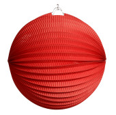 Lampion Papier rot Ø 30cm schwer entflammbar