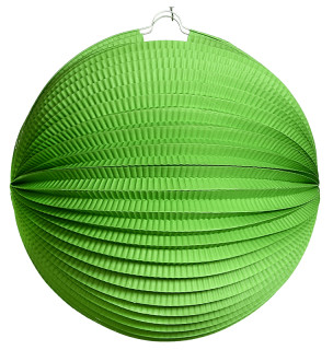 Lampion Papier grün Ø 30cm schwer entflammbar