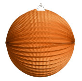 Lampion Papier orange Ø 30cm schwer entflammbar