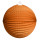Lampion Papier orange Ø 30cm schwer entflammbar