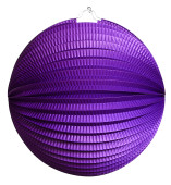 Lampion Papier violett Ø 30cm schwer entflammbar
