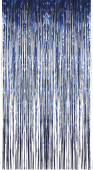 Fransenvorhang blau 1m breit (2x50cm) x 2m hoch