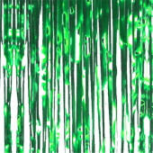 Fransenvorhang grün 1m breit (2x50cm) x 2m hoch