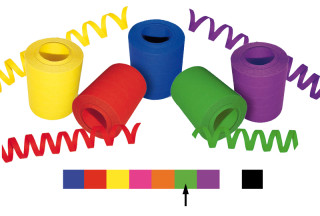 serpentins Jumbo verts 1 rouleau = 5 pcs. à 14mm x 15m
