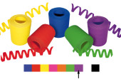 Luftschlangen Jumbo lila 1 Rolle = 5 Stk.à 14mm x 15m