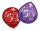 Luftballons Zahlen "60" bunt gemischt, 10 Stück Umfang 75 - 85 cm