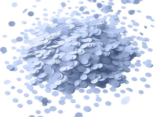 confettis en papier bleu clair 500g