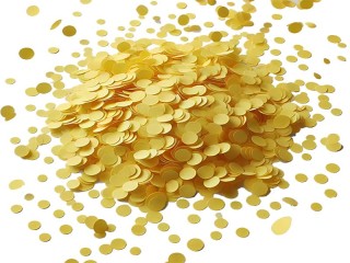 confettis en papier jaune clair 500g