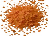 confettis en papier orange 500g.