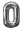 Folienballon XL silber H 86 x 58cm, Zahl 0