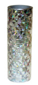 Luftschlange metallic silber L 4m, B 7mm, holographisch