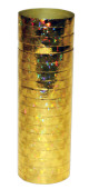 Luftschlange metallic gold L 4m, B 7mm, holographisch