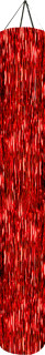 Lametta-Säulenhänger rot 250cm hoch x Ø 30cm
