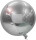 Folienballon Kugel silber metallic, Ø 40cm