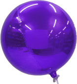 Folienballon Kugel lila metallic, Ø 40cm