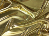 Shiny fabric "Avenue", gold, w 112cm, black...