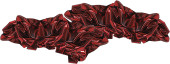 Glanzstoff Avenue rot 112 cm breit Rückseite schw....