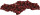 Glanzstoff Avenue rot 112 cm breit Rückseite schw. schwarzer Rand ca. 2 x 2 cm