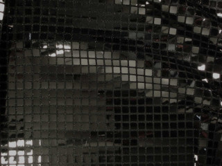 Sequin fabric black w 112cm polyester