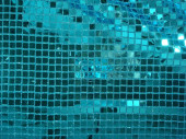 Tissu à paillettes turquoise l 112cm polyester