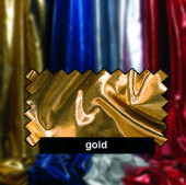 Tafetta/Organza beids. gold 150cm breit Lurex-Stoff