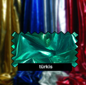 Tafetta/Organza beids.türkis 150cm breit Lurex-Stoff