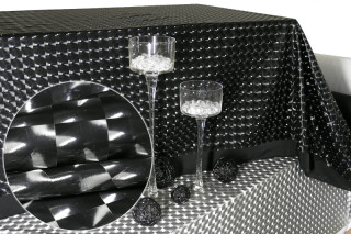 Stoff Singlestretch schwarz 3D-Effekt 150cm breit