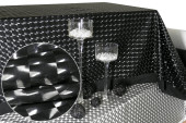 Stoff Singlestretch schwarz 3D-Effekt 150cm breit