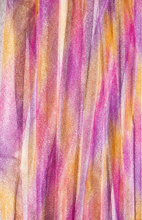Rainbow fabric w 150cm pink-purple-gold 100% polyester