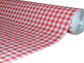tablecloth "paper" red-white checkered 50m