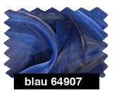 Chiffon Souplesse blau 150cm breit schw.entflammbar