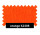 Molton orange 130cm breit 100% Baumwolle