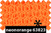Tulle neon orange w 140cm