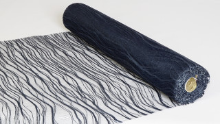 Deco Wave Matte dunkelblau 53cm breit x 9,1m/Rolle