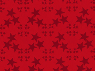 Geschenkpapier Sterne rot metallic-glänzend 50cm x 50m