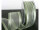 Band Organza hgrün/silber 40 mit Satinkante, 25mm x 20m