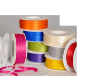 Doppelsatinband weiss 6mm breit x 50m/Rolle