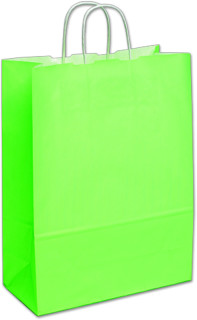Papiertragetasche color 25St hellgrün, 32 x 14 x H 42cm