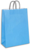 Papiertragetasche color 25St aquamarin, 32 x 14 x H 42cm