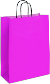 Papiertragetasche color 25St purple, 32 x 14 x H 42cm