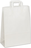 Papiertragetasche 25 Stück weiss, 32 x 14 x H 42cm