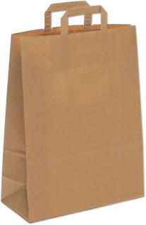 Papiertragetasche 25 Stück braun, 32 x 14 x H 42cm