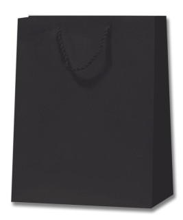 Tragetasche Color gross schwarz, 26 x 12,7xH32,4cm mit Kordel-Henkel, matt