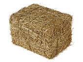 bales of straw nature in various sizes