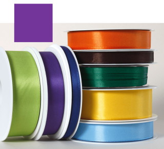 Textilband lila 10mm breit x 50m/Rolle