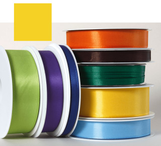 Textilband zitrogelb 15mm breit x 50m/Rolle